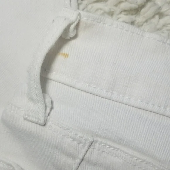 Current/Elliott white zippered ankle cropped skinny jeans sz 27 - Picture 7 of 8